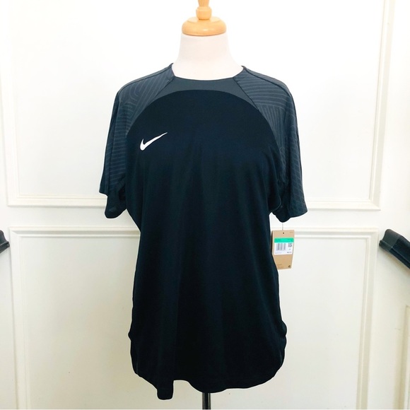 Nike Dri-FIT Strike Short Sleeve Soccer Shirt Black Size XL NWT - Picture 3 of 11